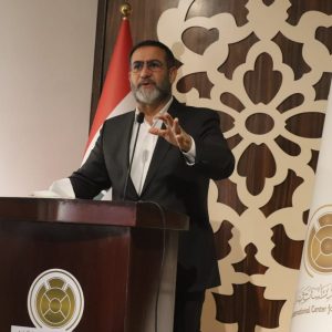 الشيخ عدنان الشحماني يلقي كلمته في مؤتمر الامام الحسن ع