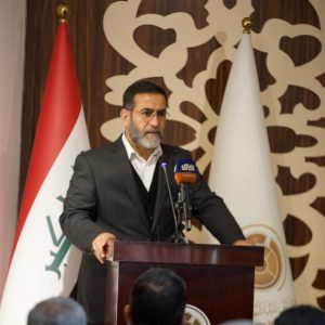 الشيخ عدنان الشحماني يلقي كلمته في مؤتمر الامام الحسن ع