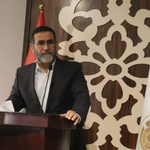 الشيخ عدنان الشحماني يلقي كلمته في مؤتمر الامام الحسن ع
