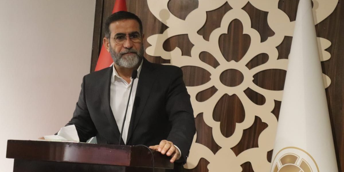 الشيخ الشحماني خلال القاء كلمته في مؤتمر الامام الحسن